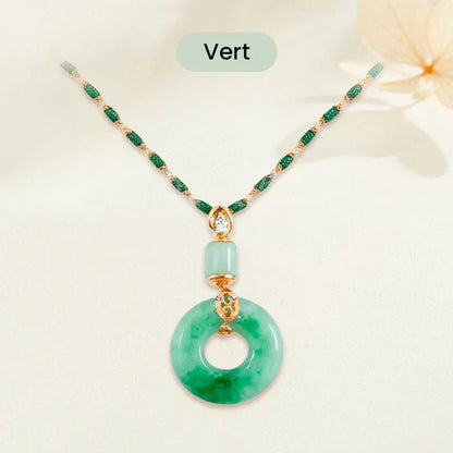 Collier Jade Vert